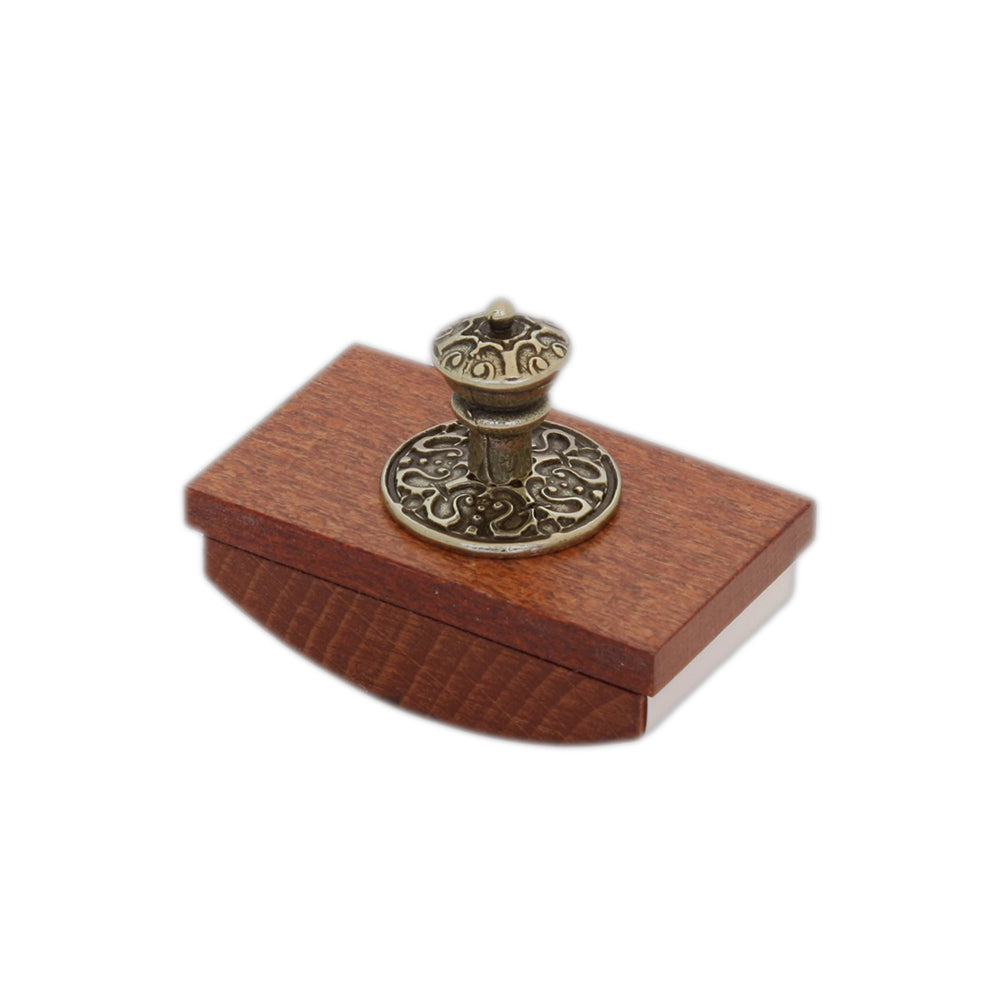 Bortoletti Mahogany Wood Ink Blotter Rocking Blotter - Small - Made in Italy