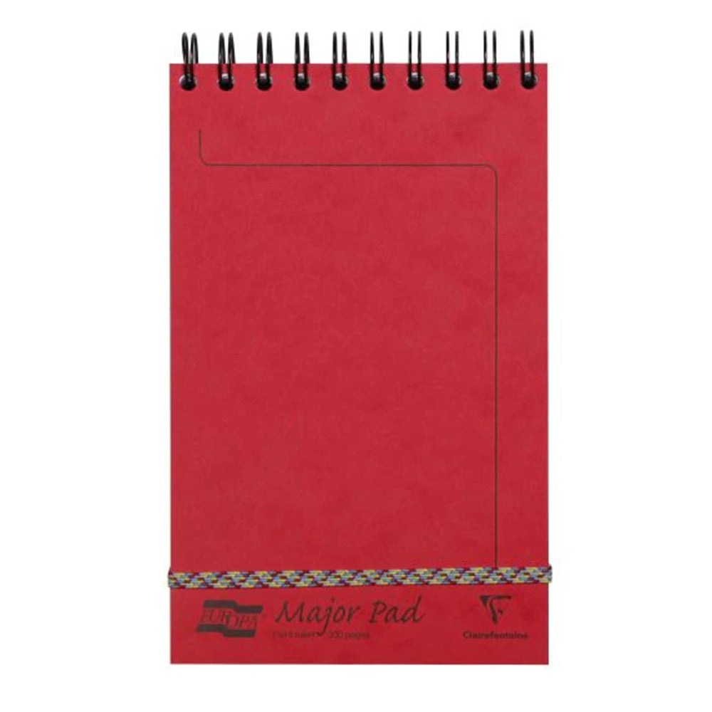 Clairefontaine Europa Major Top Ring Notepad - Red - Made in France