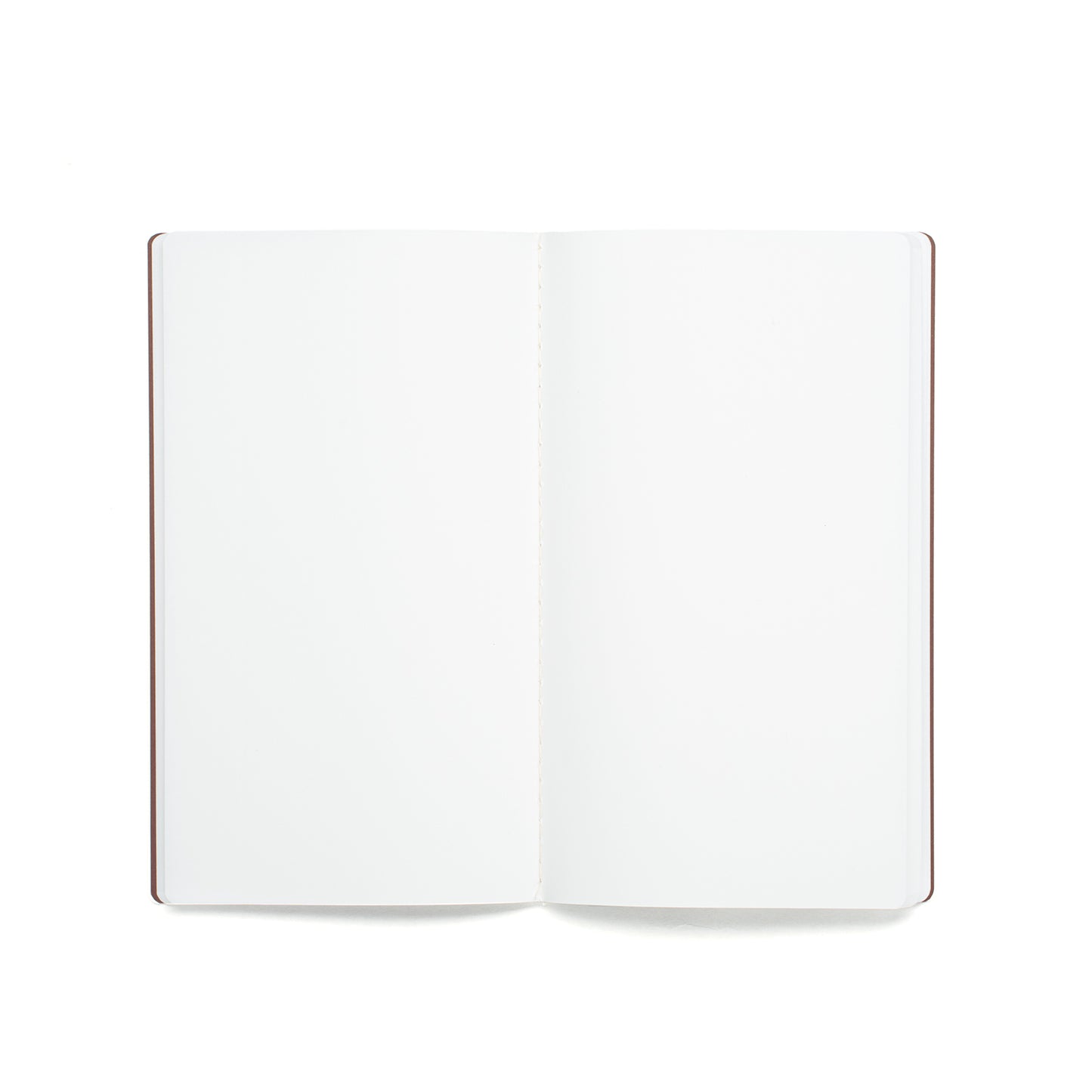Dressco Stitched Notebook - A6 Slim - Bank Paper - Orange - Made in Japan Open