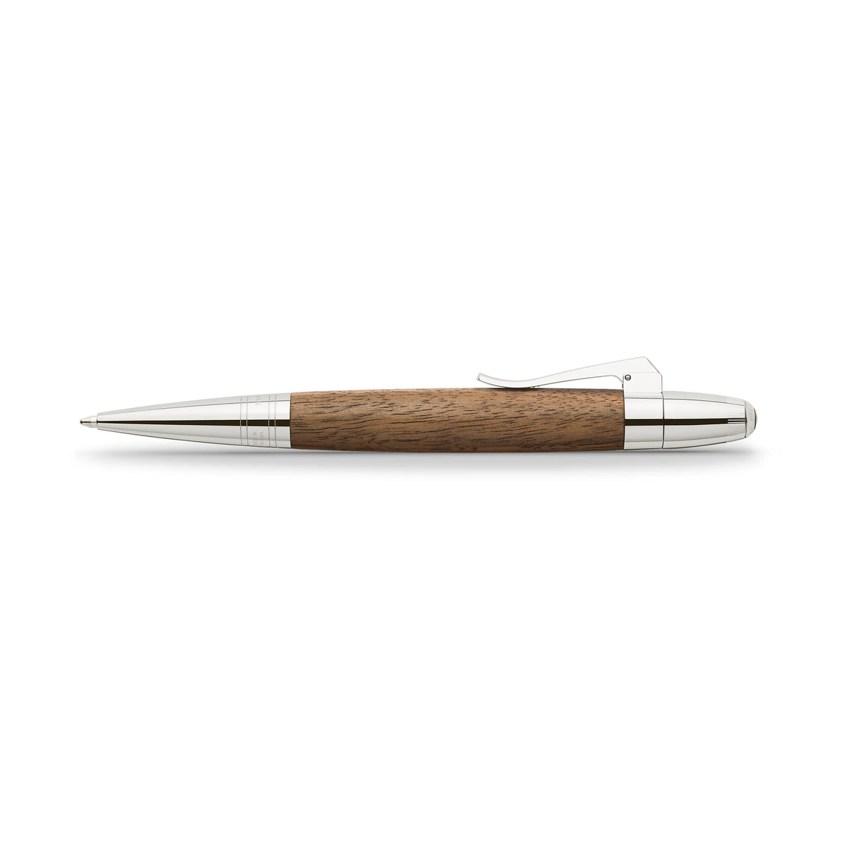 Graf Von Faber-Castell Magnum Walnut Wood Ballpoint Pen - Made in Germany