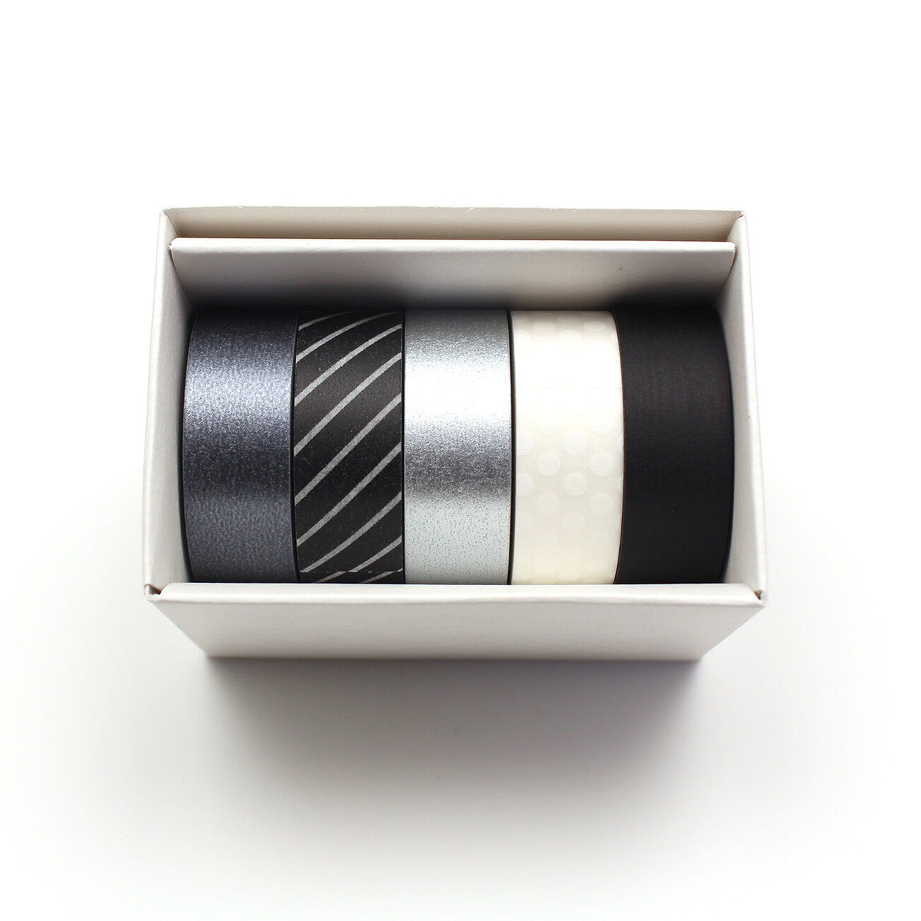 Washi Tape - Monotone Set by MT | High Quality Washi Tape Set of 5 top down