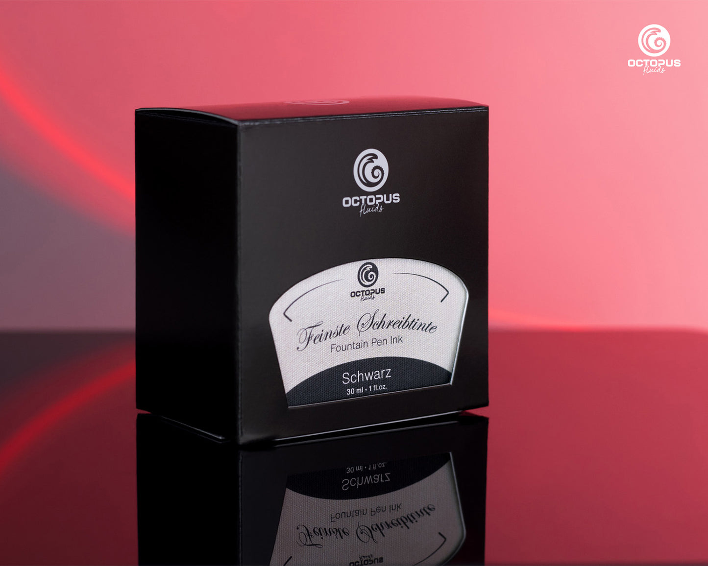 Octopus Fluids Fountain Pen Ink - 30 ml Bottle - Schwarz Black Made in Germany box