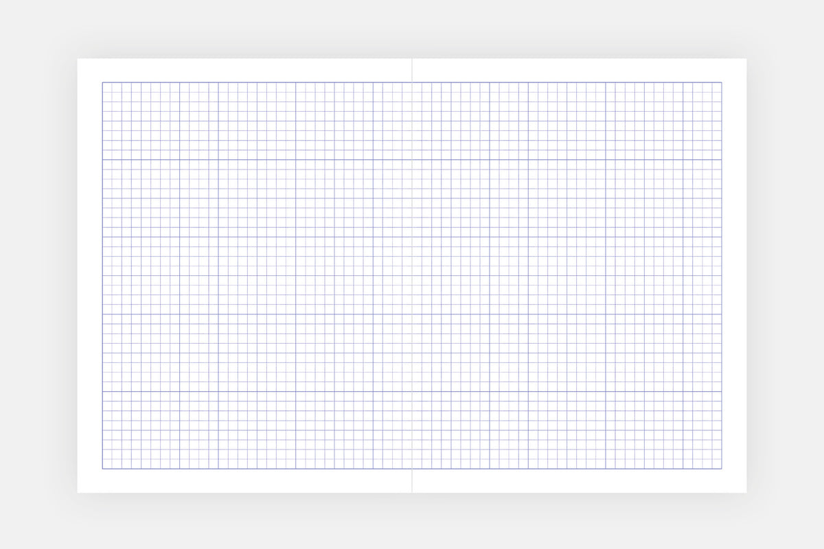 Grid Undated Planner - Fountain Pen Friendly Planner - Notes Spread