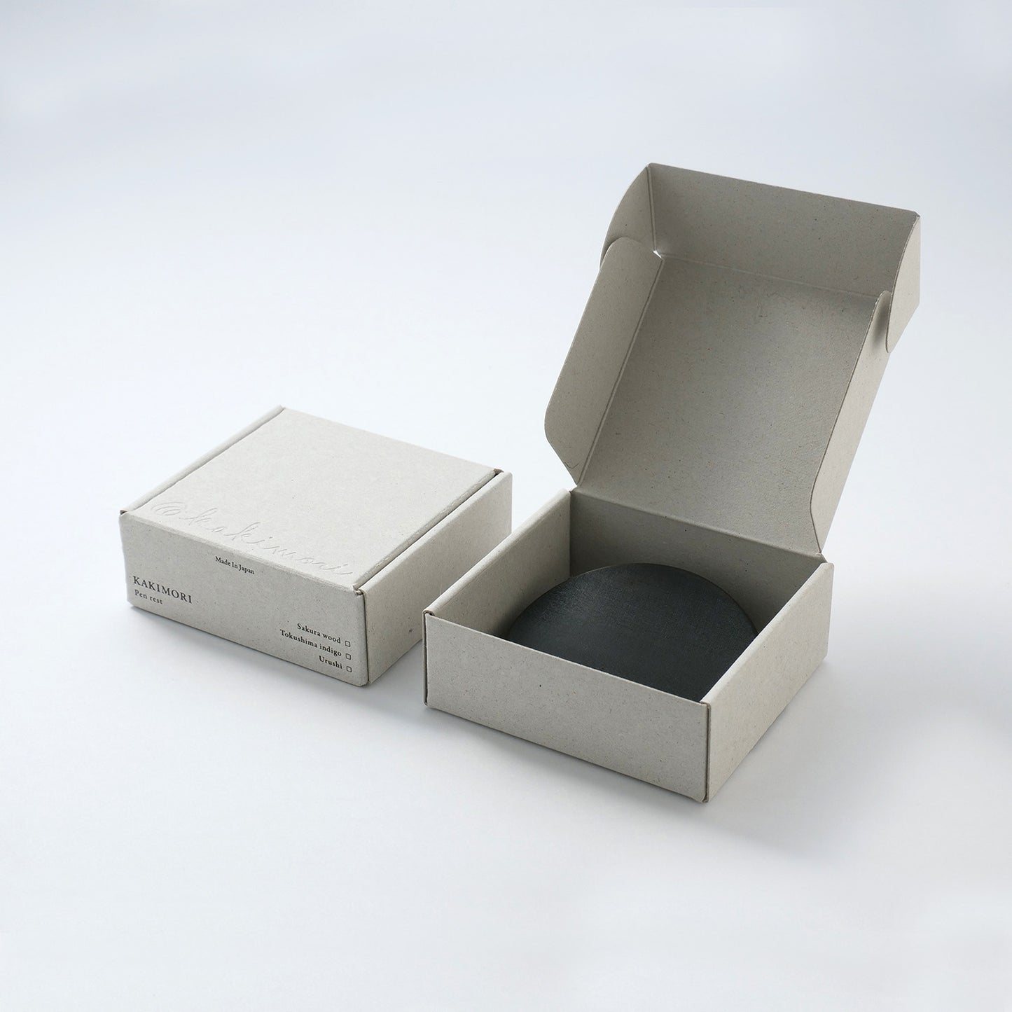 Kakimori Wood Pen Rest - Urushi Made in Japan with box
