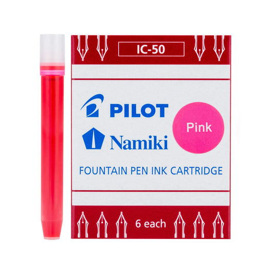 Pilot Namiki Fountain Pen Ink - 6 Cartridges Pink