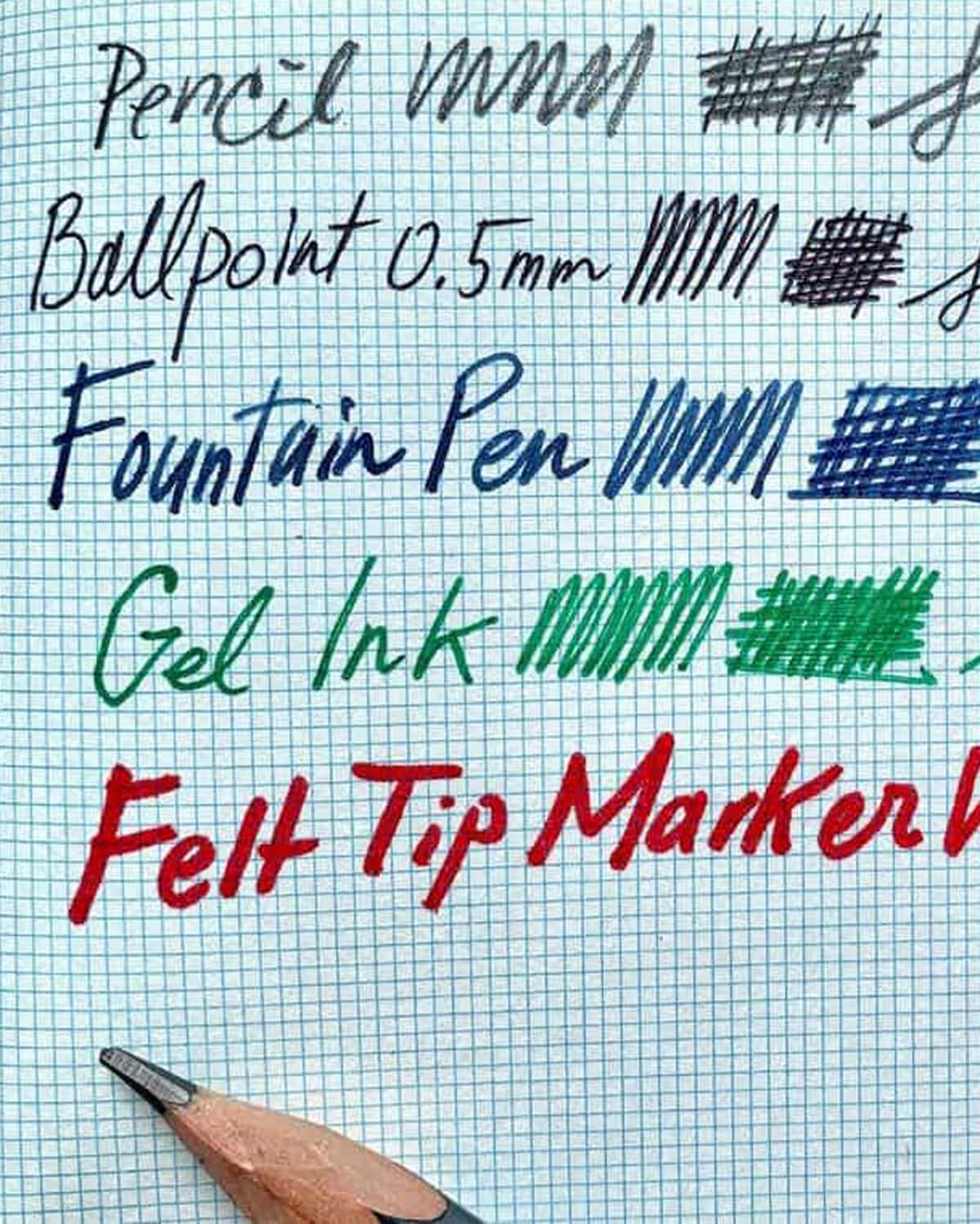 Postalco Snap Pad Notepad A6 - Refill - Fountain Pen Friendly Paper - Made in Japan snap paper blue grid 1mm  writing sample
