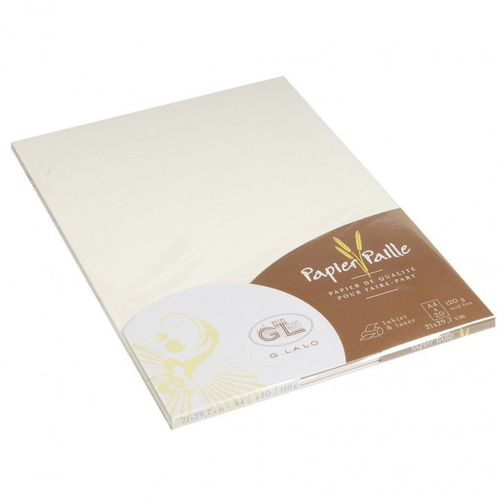 G. Lalo Papier Paille Straw Paper Sheets A4