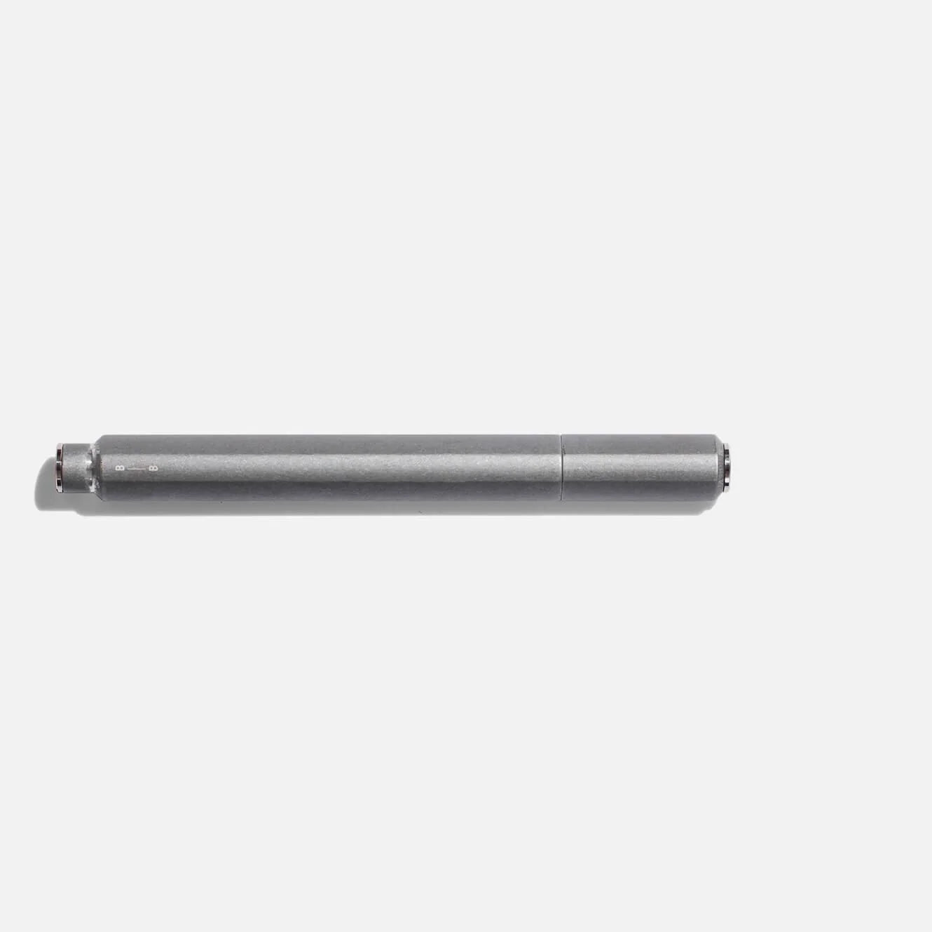 Before Breakfast Onigiri Rollerball Pen Made in The UK Gunmetal Grey Raw capped