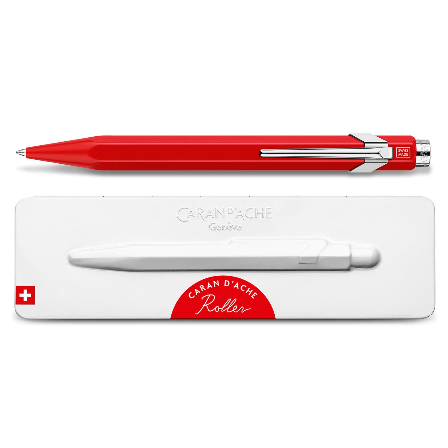 Caran d'Ache 849 Rollerball Pen with Slimpack - Red - Swiss Made