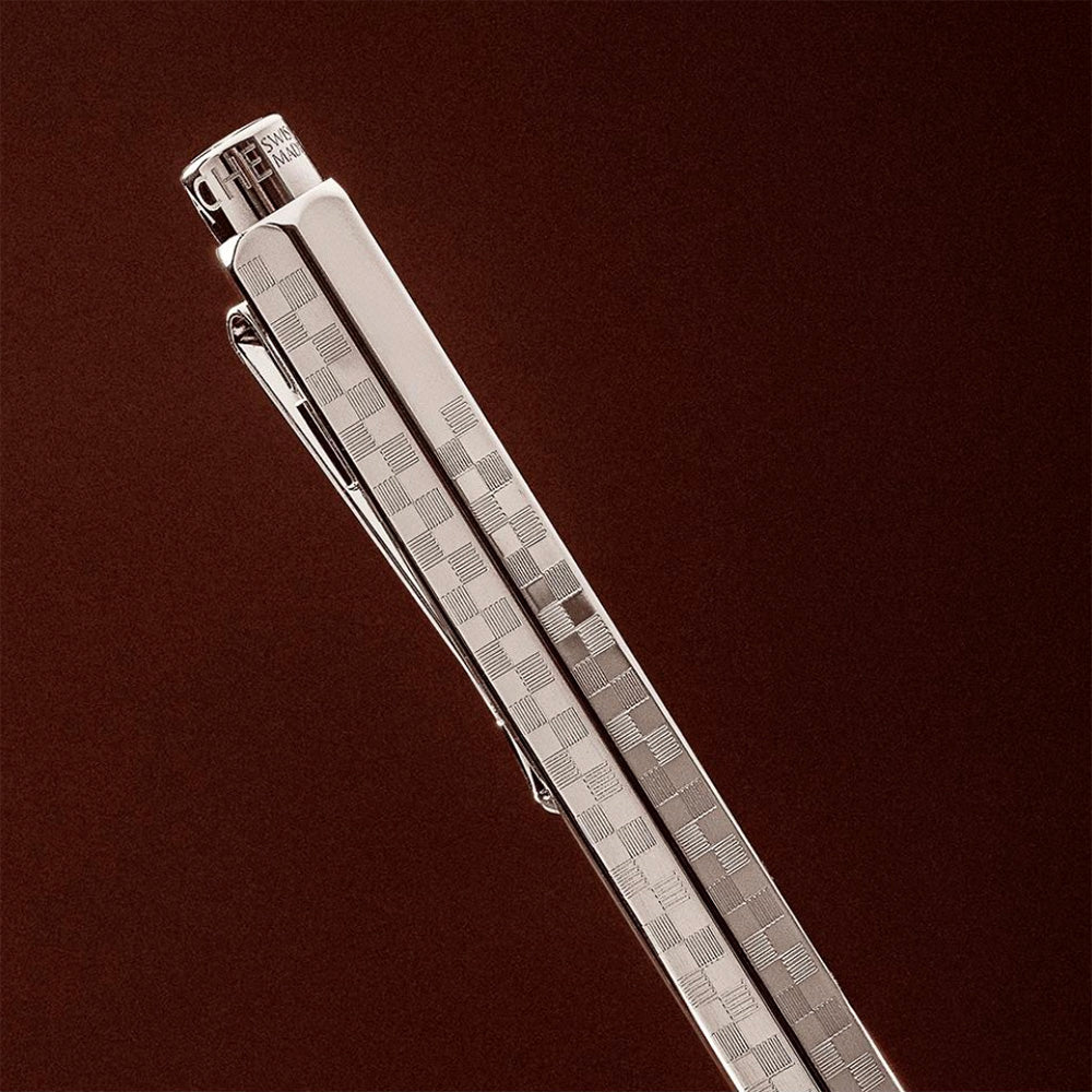 Caran d'Ache Ecridor Ballpoint Pen - Damier - Swiss Made detail