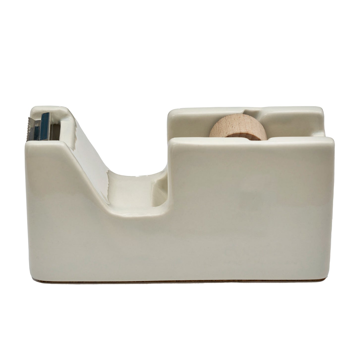 Classiky Porcelain Tape Dispenser - White side