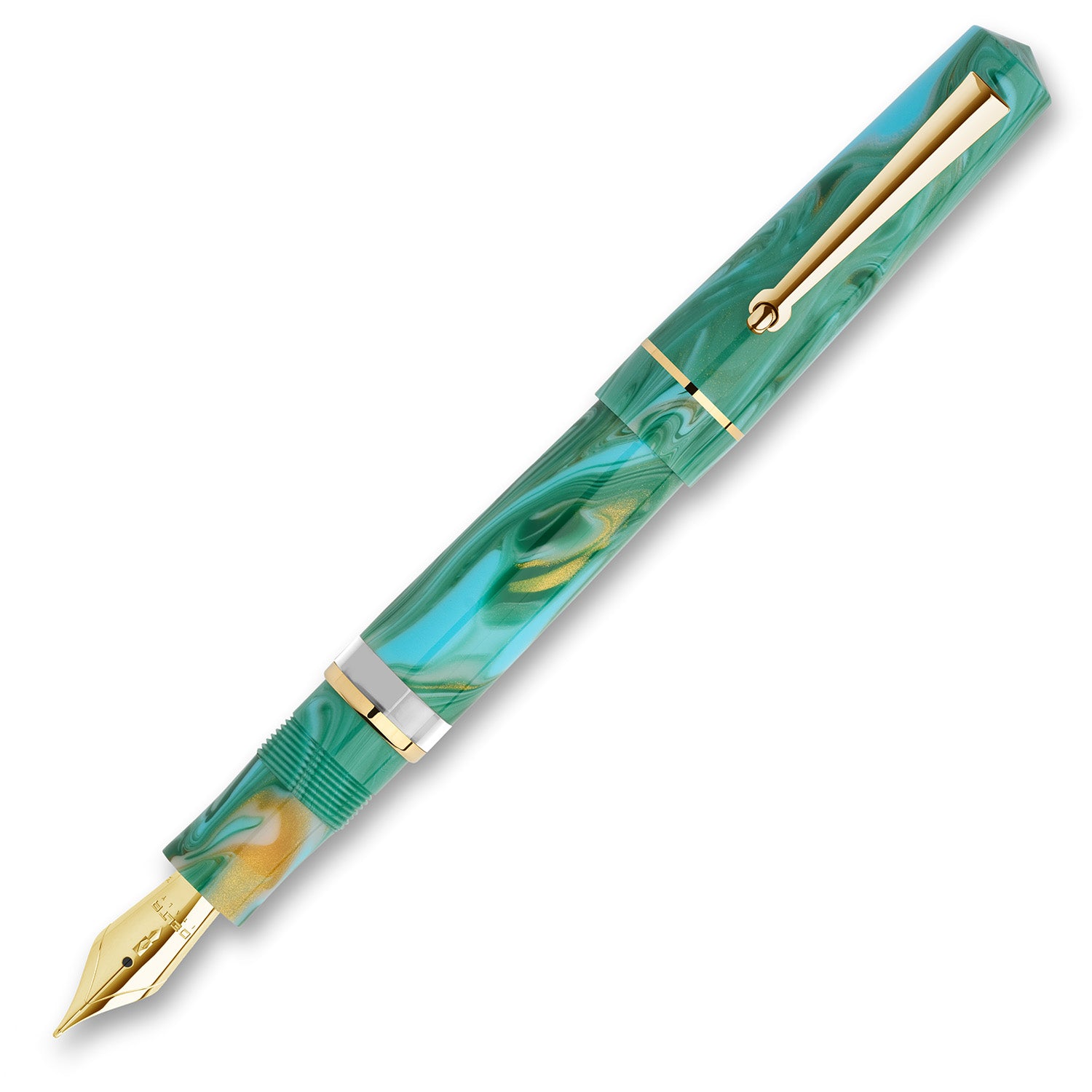 Delta Duna Fountain Pen - Vortex Green - Made in Italy posted