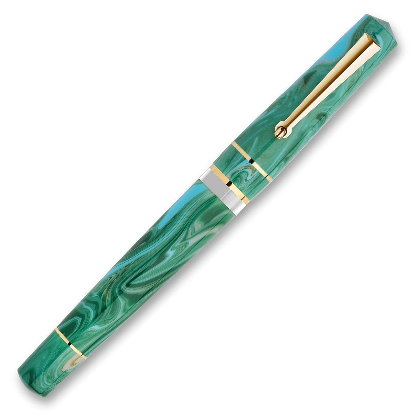 Delta Duna Fountain Pen - Vortex Green - Made in Italy