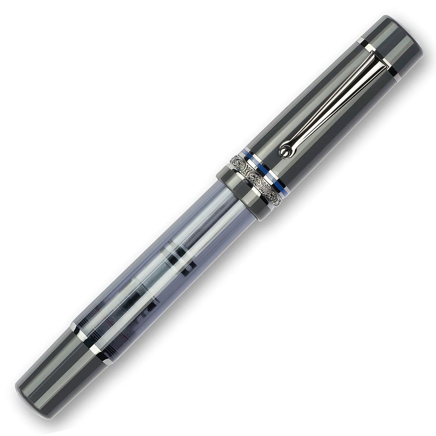 Delta Prestige Fountain Pen - #8 14k nib - Limited Edition - Grey Made in Italy capped