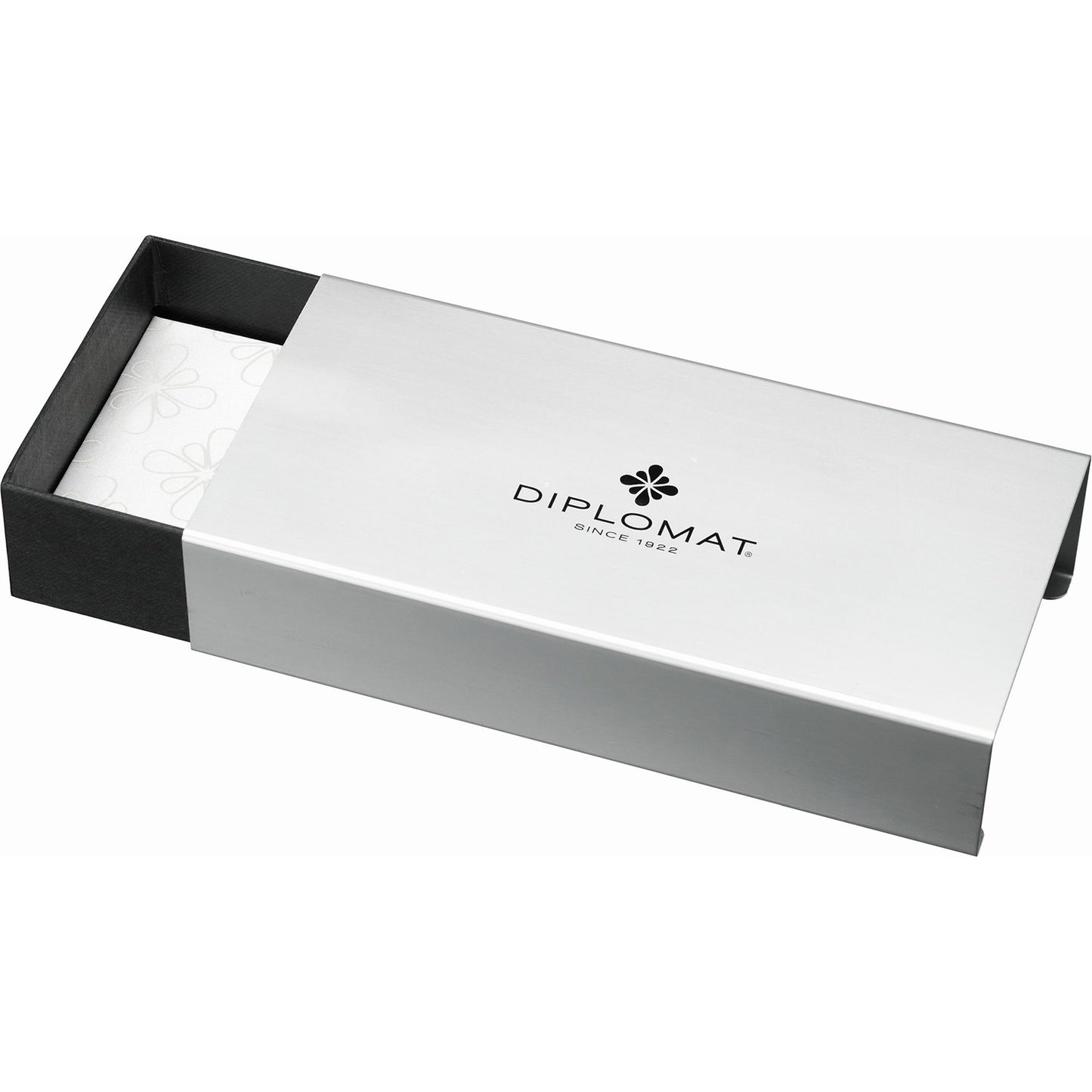 White box with black lid featuring the 'Diplomat' brand on a white background