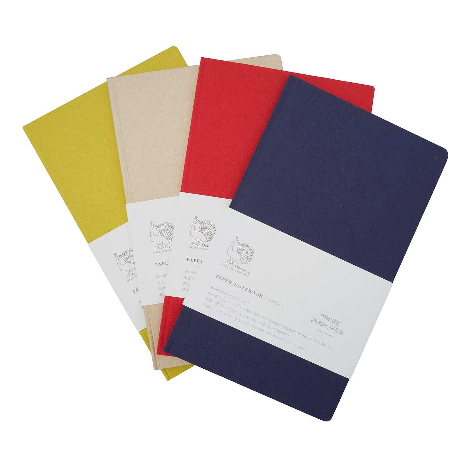 Dressco Paper Notebook L - A5 Slim - Bank Paper - All Colors - Made in Japan
