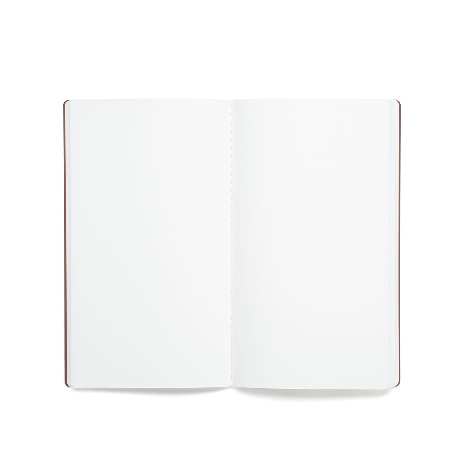 Dressco Stitched Notebook - A6 Slim - Bank Paper - Orange - Made in Japan Open