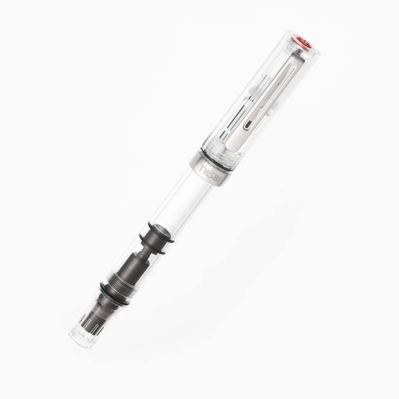 TWSBI Eco Fountain Pen - Clear - Piston Filler - Demonstrator - Made in Taiwan capped