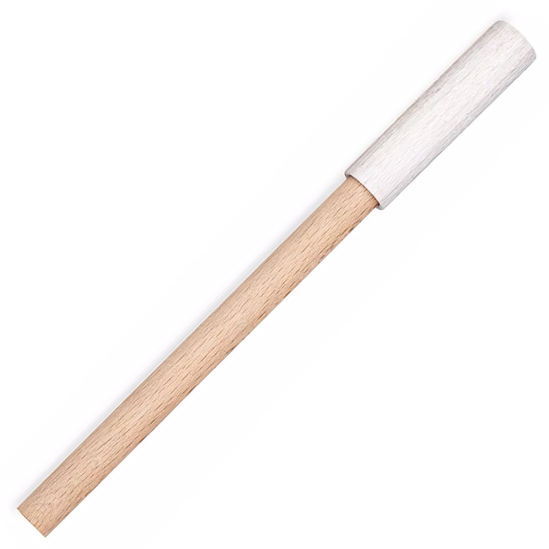 e+m Holzprodukte Cap Wood Ballpoint Pen White | Made in Germany