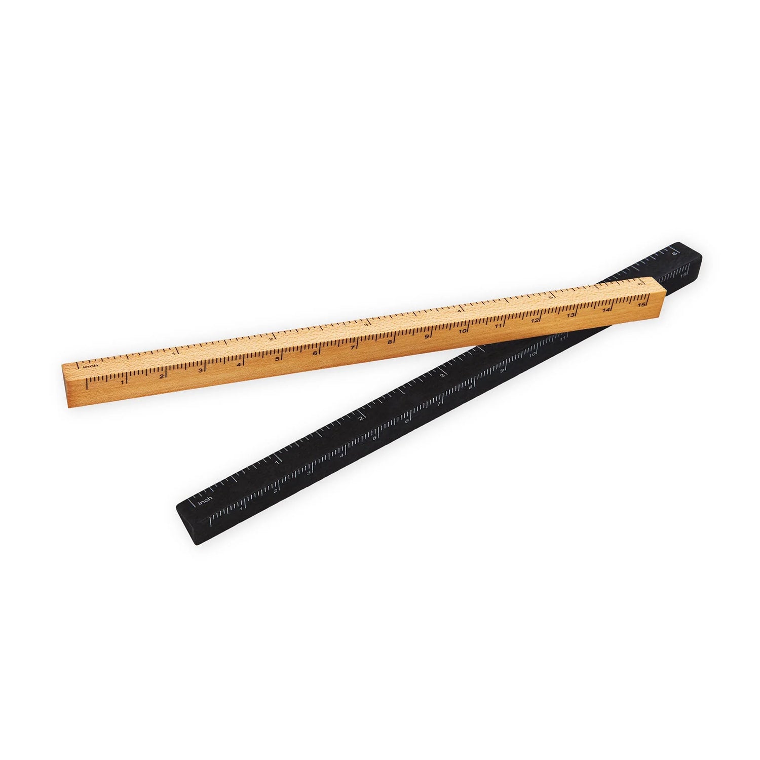 e+m Holzprodukte Prism Ruler Natural Wood  Made in Germany