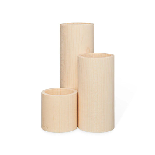 e+m Holzprodukte Step - Natural Maple Wood Pen Cup Made in Germany
