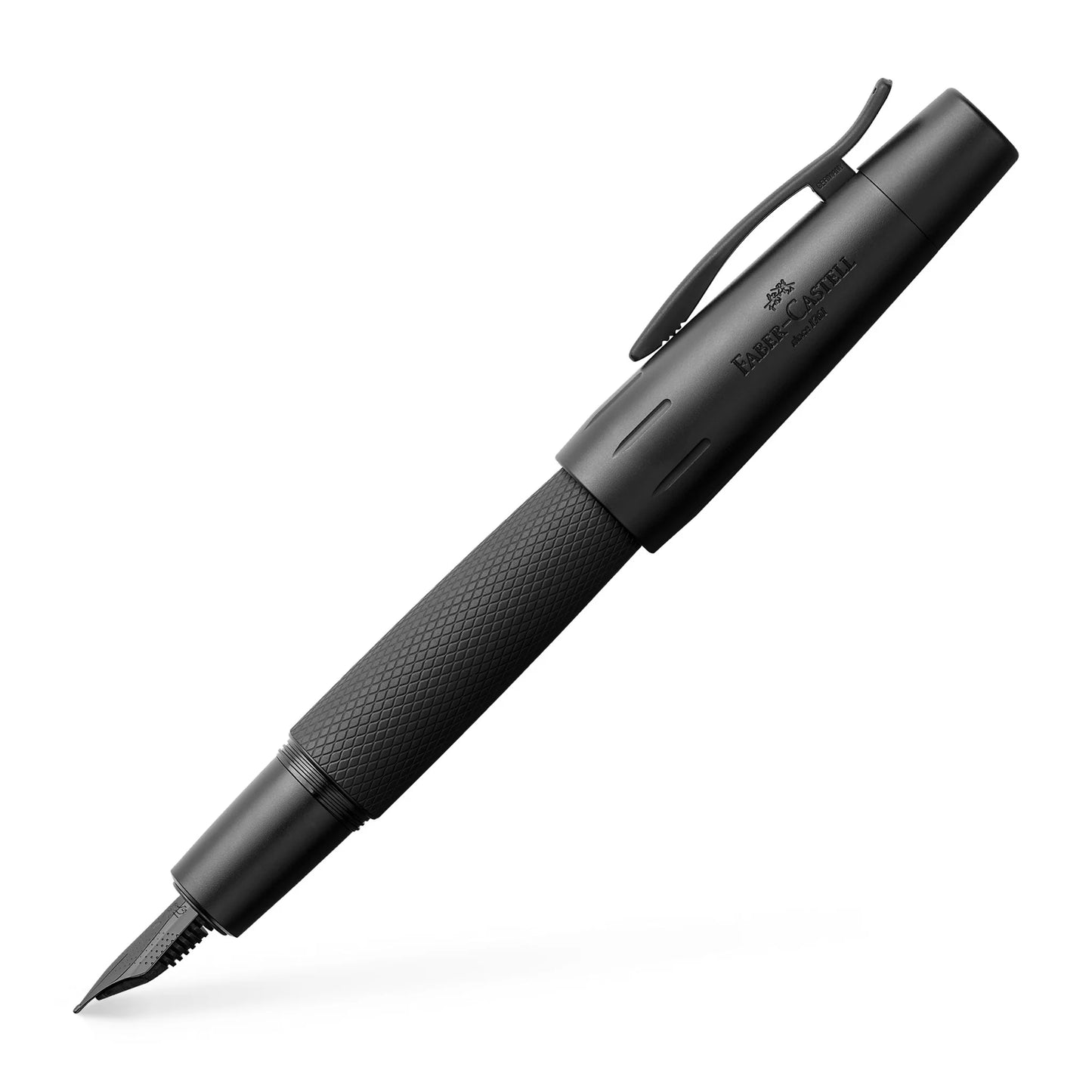 Faber-Castell E-Motion Fountain Pen - Pure Black - Made In Germany 