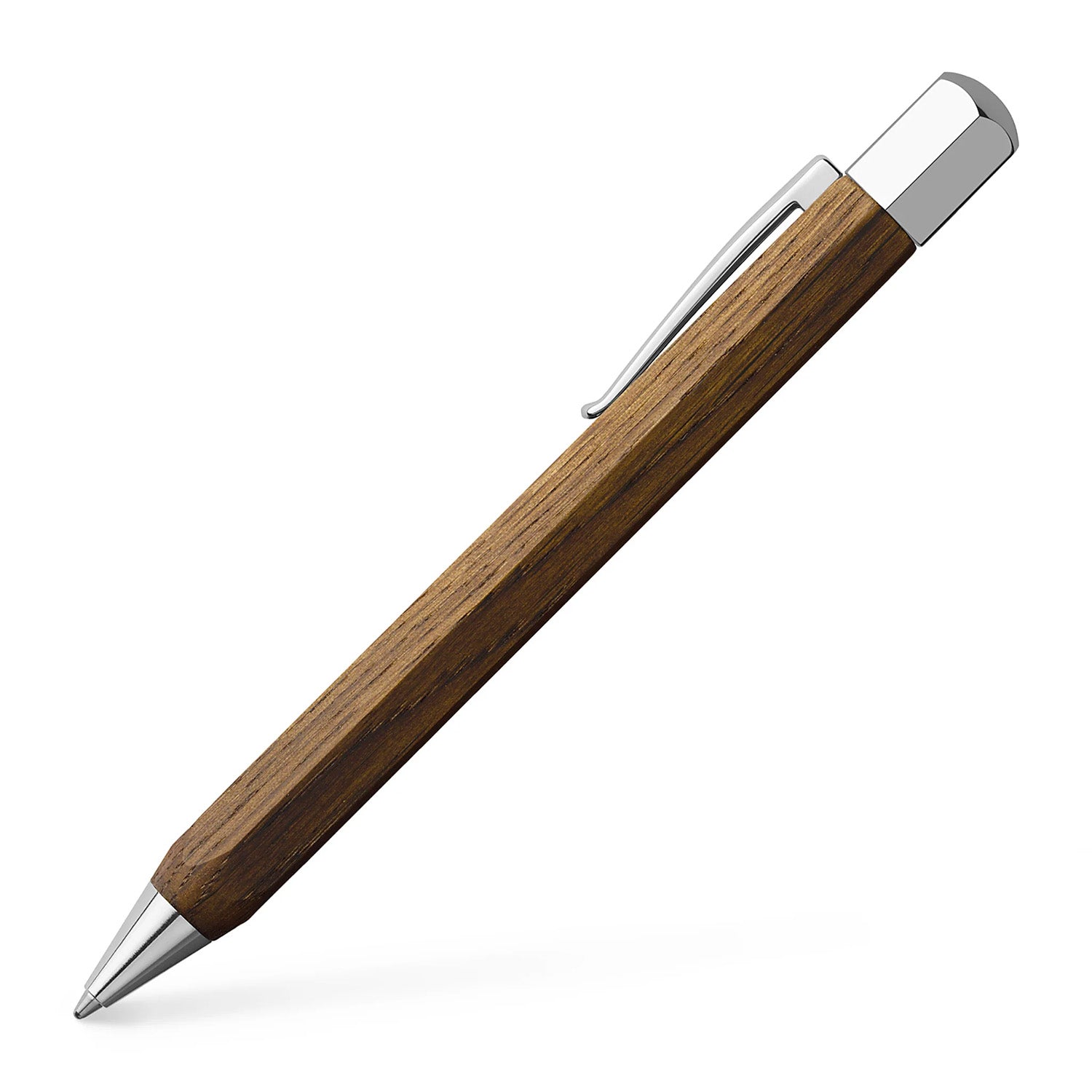 Faber-Castell Ondoro Ballpoint Pen - Smoked Oak Wood - Made in Germany