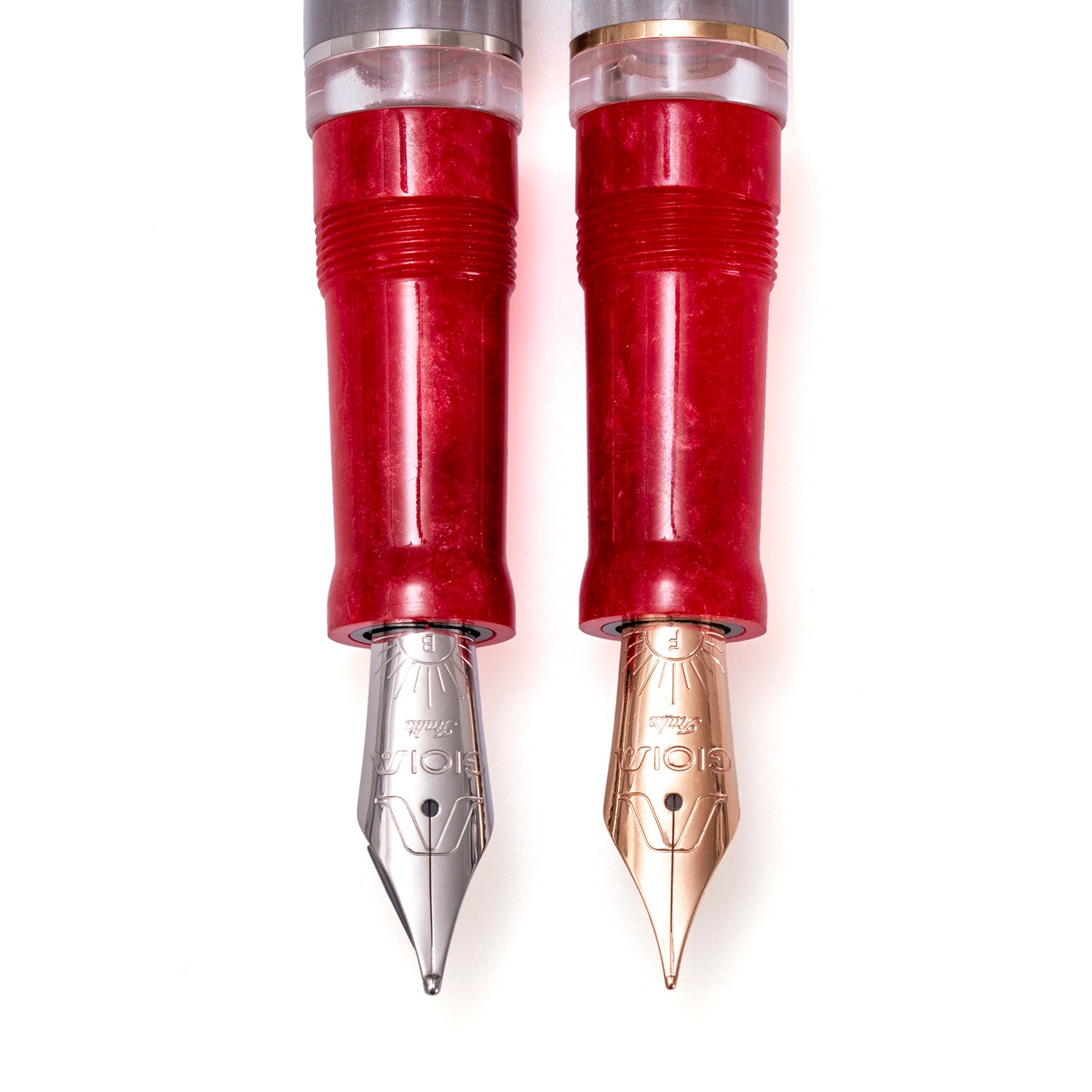 The Paper Mind x Gioia Metis Fountain Pen - Media Vita - Rose Gold Trim Made in Italy nibs