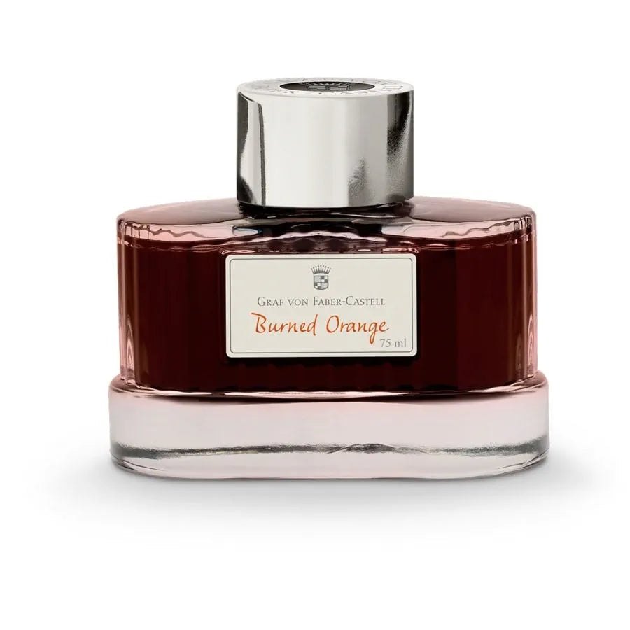 Graf Von Faber-Castell Fountain Pen Ink - 75 ml Bottle - Burned Orange bottle