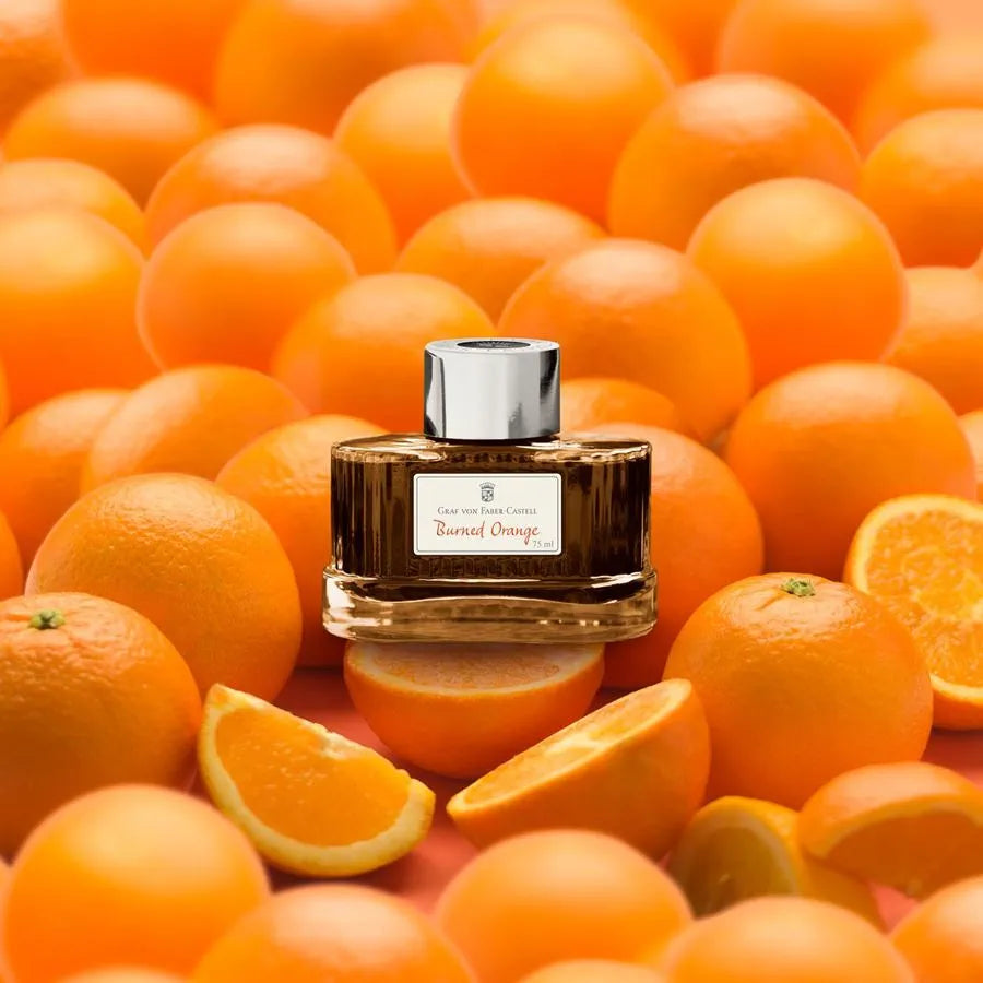 Graf Von Faber-Castell Fountain Pen Ink - 75 ml Bottle - Burned Orange lifestyle