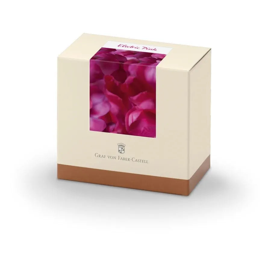 Graf Von Faber-Castell Fountain Pen Ink - 75 ml Bottle - Electric Pink box