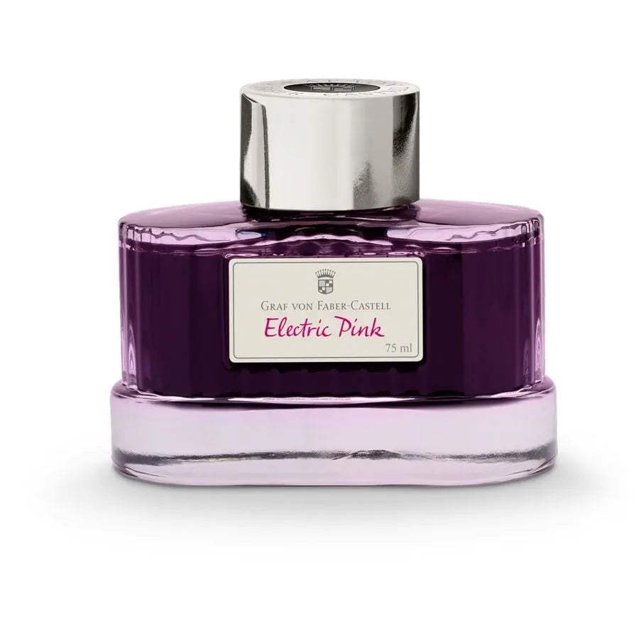 Graf Von Faber-Castell Fountain Pen Ink - 75 ml Bottle - Electric Pink bottle