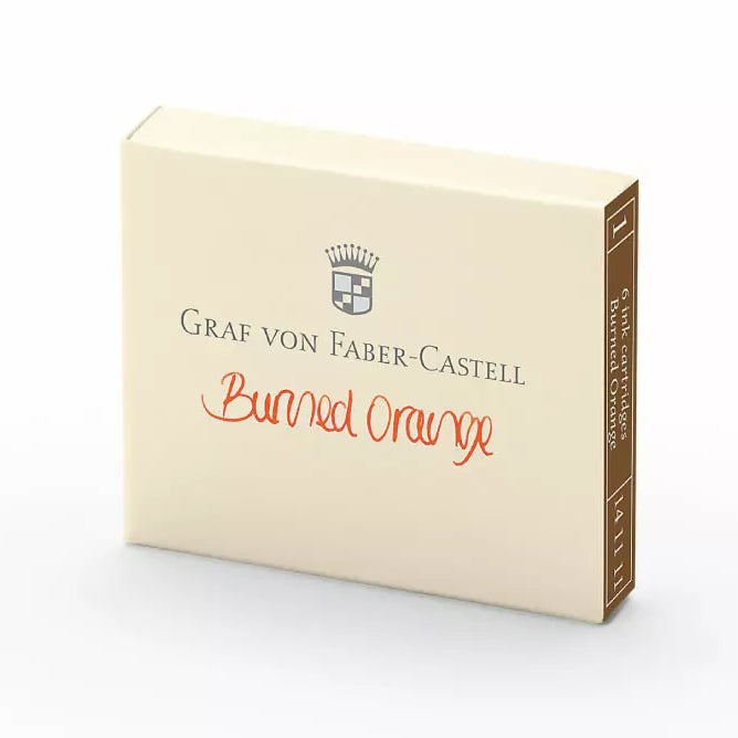 Graf Von Faber-Castell Fountain Pen Ink - 6 Cartridges - Burned Orange