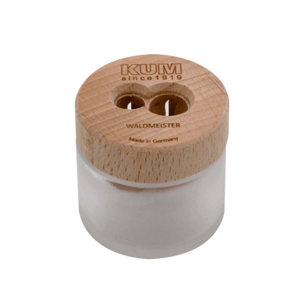 KUM Waldmeister Sustainable Frosted Glass Pencil Sharpener Made in Germany