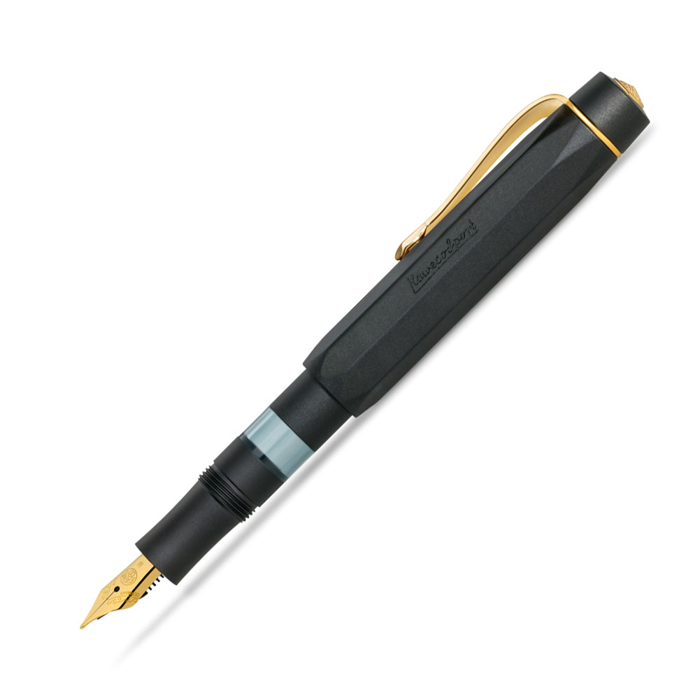 Kaweco AL Sport Piston Filler Fountain Pen Starter Set - Black - Made In Germany Posted