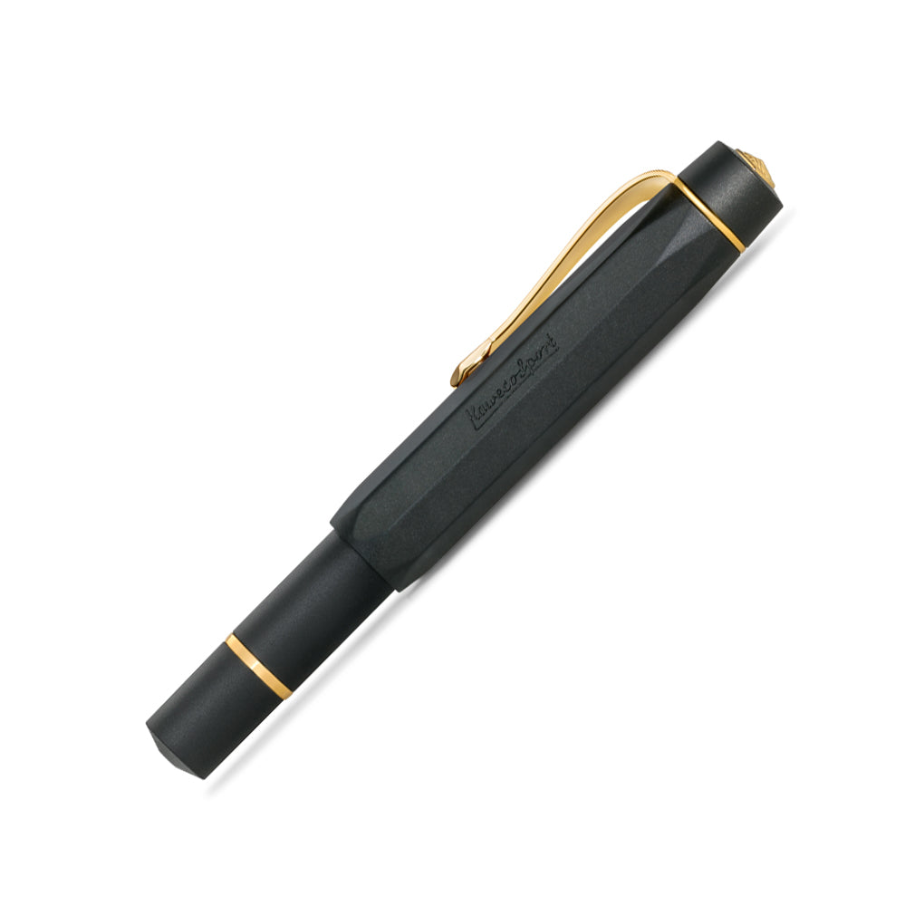 Kaweco AL Sport Piston Filler Fountain Pen Starter Set - Black - Made In Germany Capped