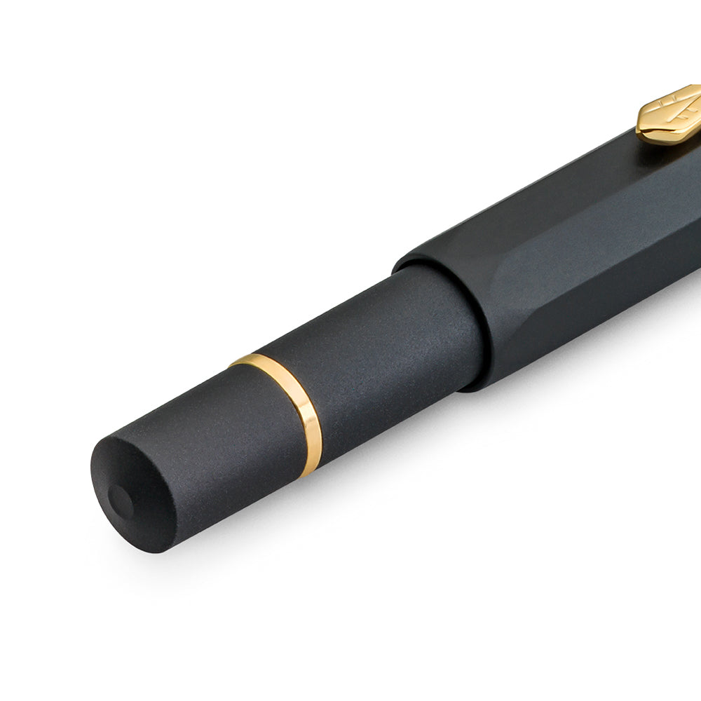 Kaweco AL Sport Piston Filler Fountain Pen Starter Set - Black - Made In Germany tail