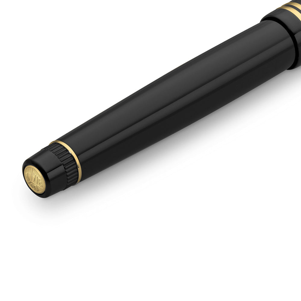 Kaweco DIA2 Rollerball Pen - Black Gold - Made In Germany tail