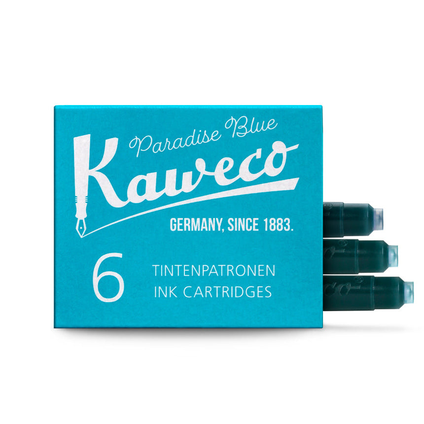 Kaweco Paradise Blue Ink - 6 Cartridges