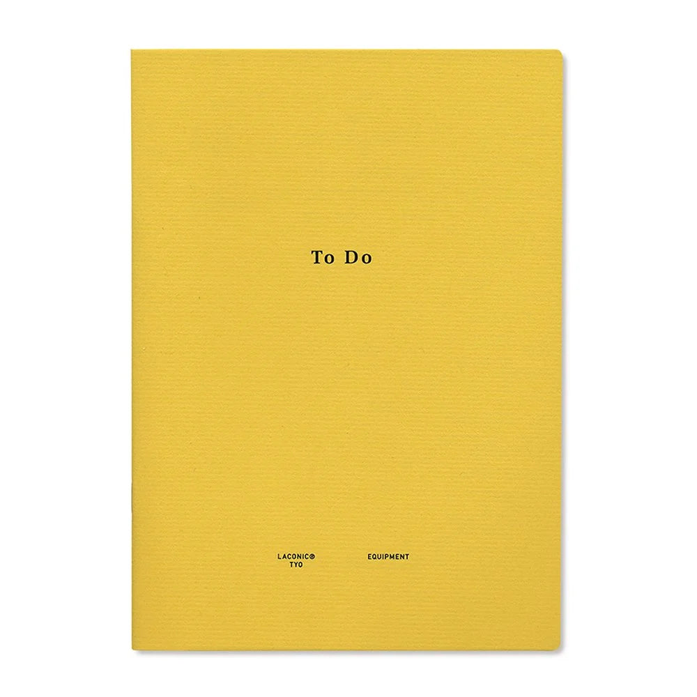 Laconic Style Notebook - A5 - To Do - Fountain Pen Friendly - Made in Japan