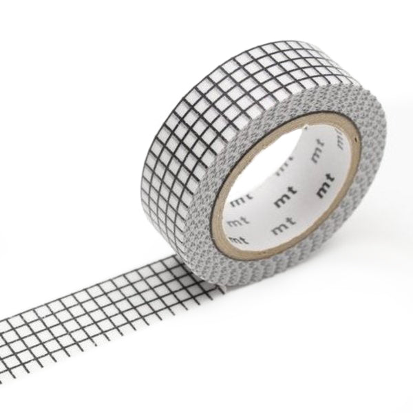 MT Washi Tape Patterns Made in Japan Black Graph Hougan - MT01E400