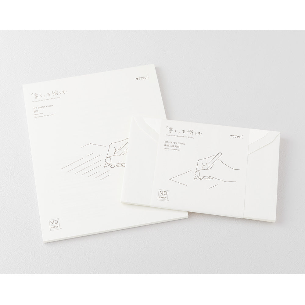 Midori MD Cotton Envelopes  with writing pad