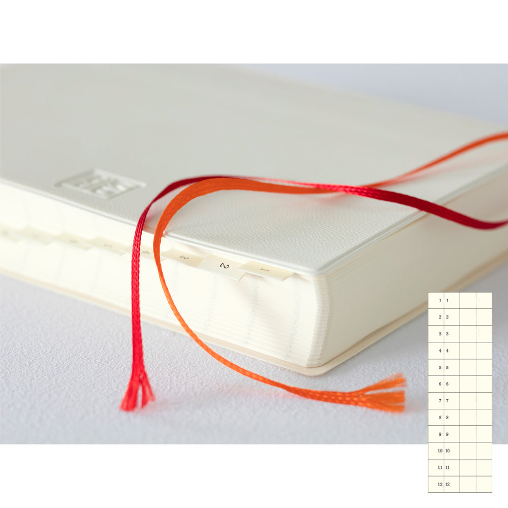 Midori MD Diary 2026 Calendar - 1 Day 1 Page - A5 - Made in Japan Tabs