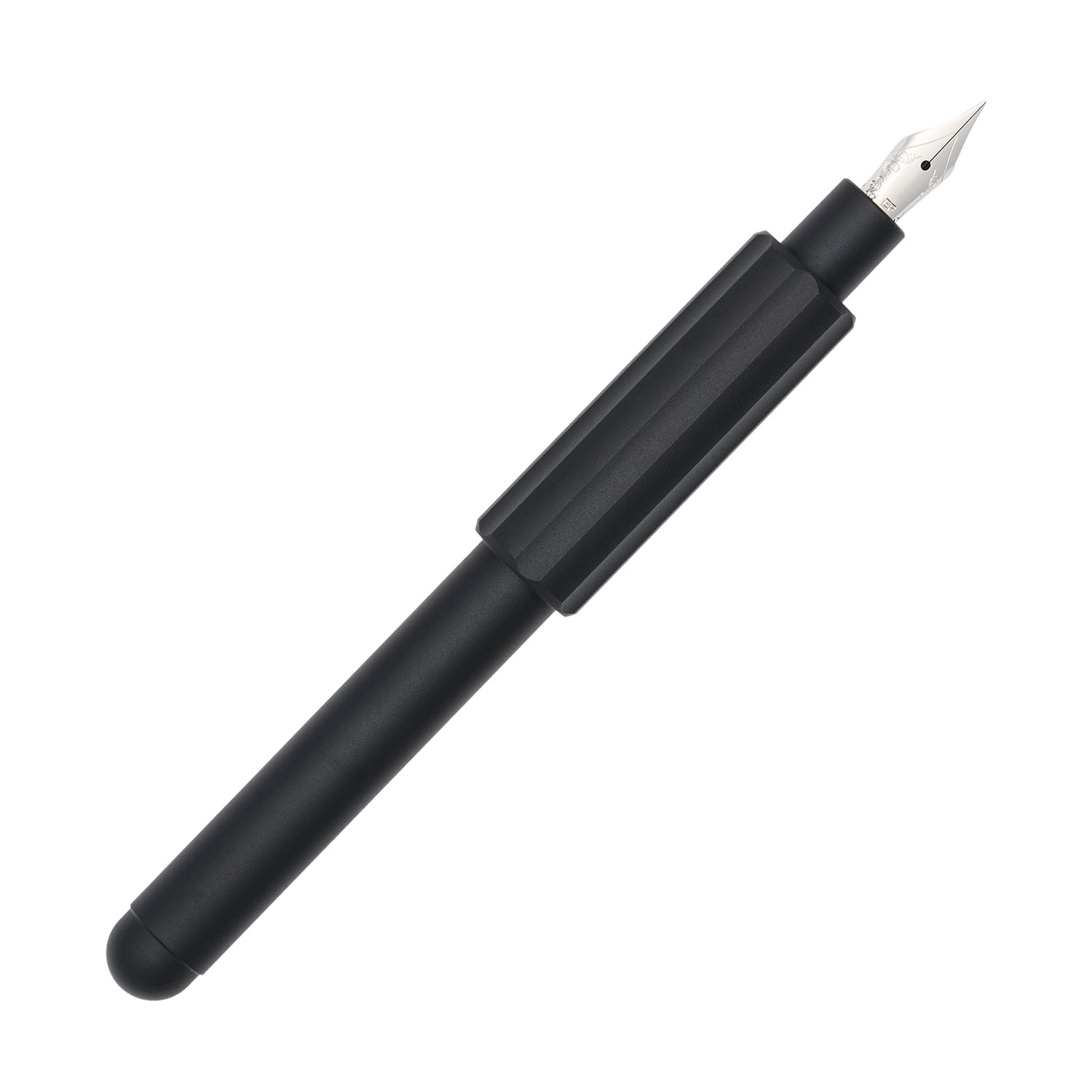 Monteverde Axis Aluminum Pocket Fountain Pen - Matte Black Posted