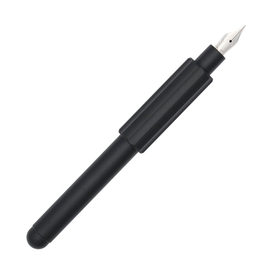 Monteverde Axis Aluminum Pocket Fountain Pen - Matte Black Posted