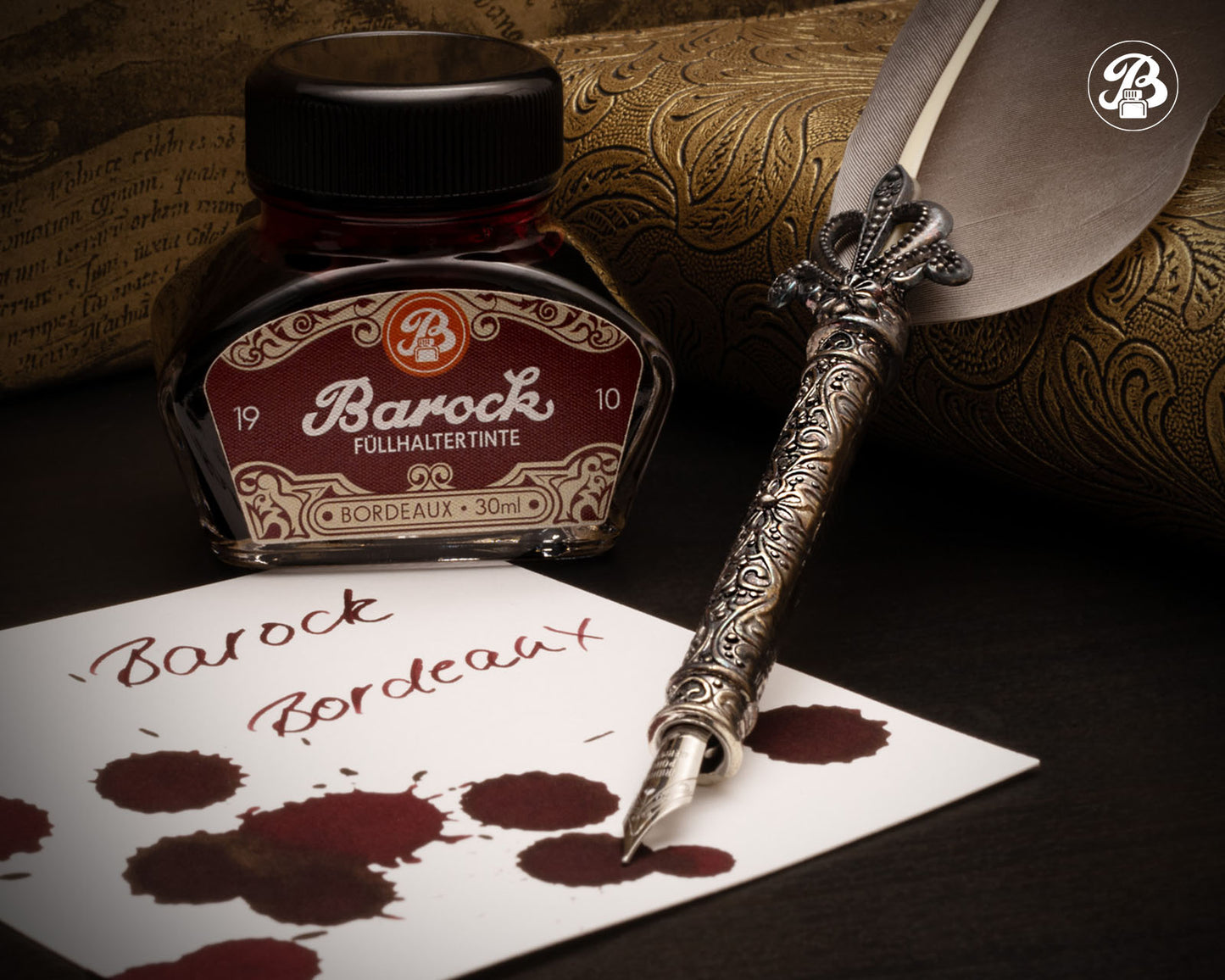 Octopus Fluids Barock 1910 Fountain Pen Ink - 30 ml Bottle - Bordeaux lifestyle