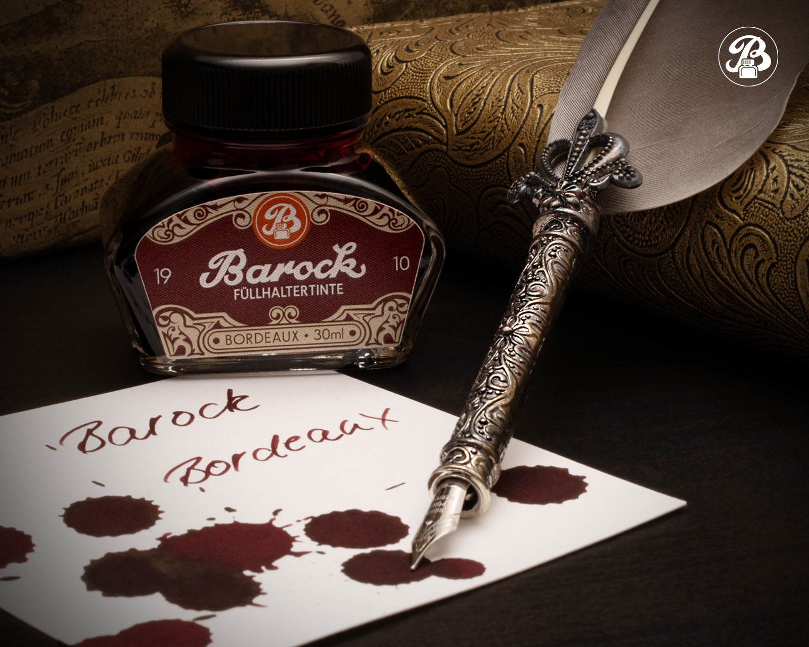 Octopus Fluids Barock 1910 Fountain Pen Ink - 30 ml Bottle - Bordeaux lifestyle