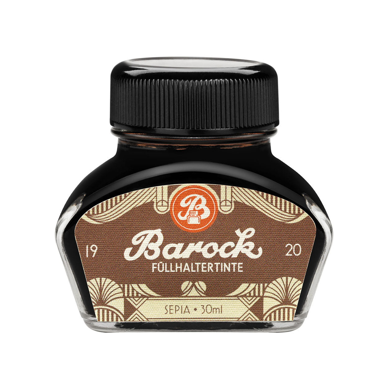 Octopus Fluids Barock 1920 Fountain Pen Ink - 30 ml Bottle - Sepia