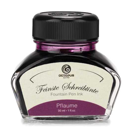 Octopus Fluids Fountain Pen Ink - 30 ml Bottle - Pflaume Plum Purple - Made in Germany