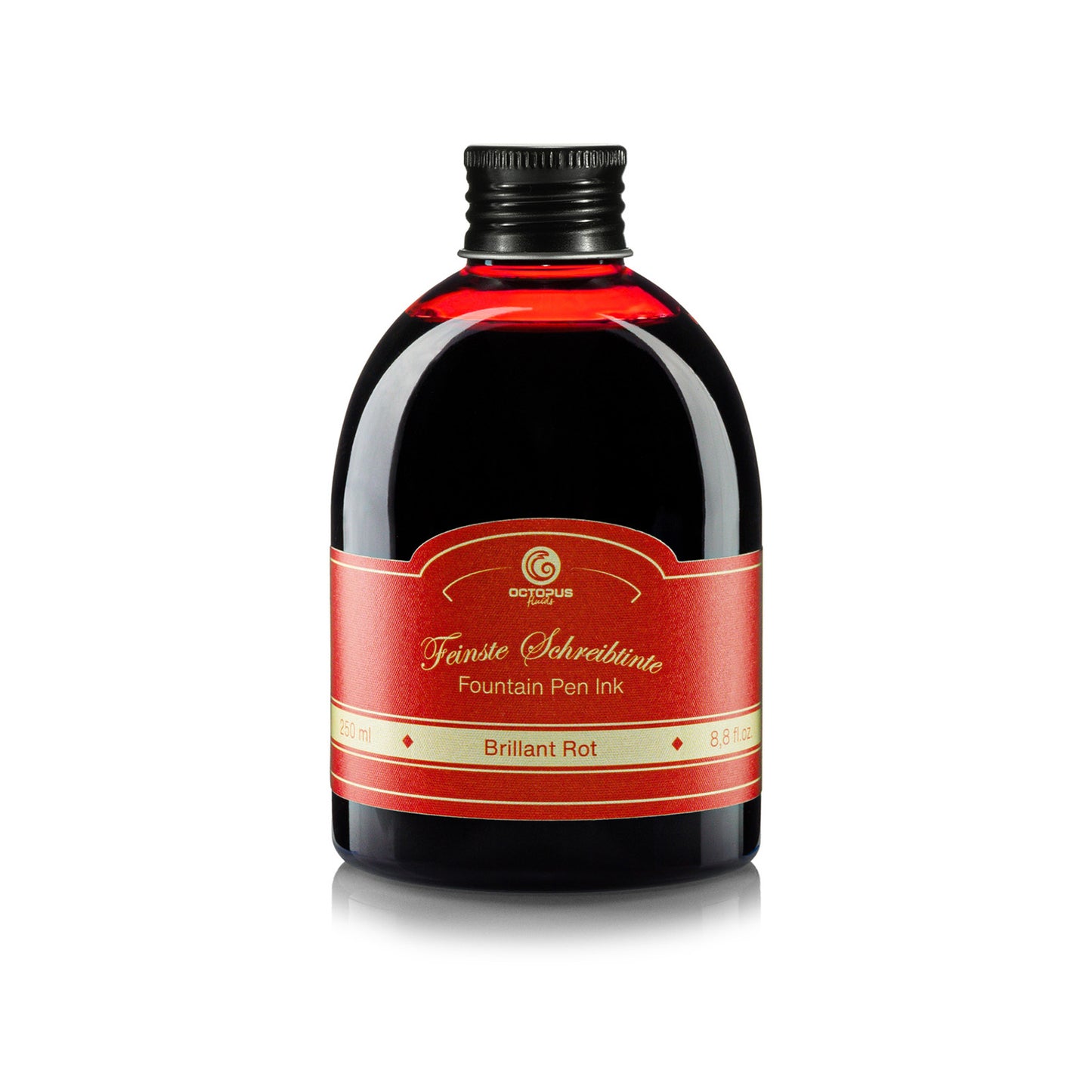 Octopus Fluids Fountain Pen Ink Brilliant Rot Red 30ml